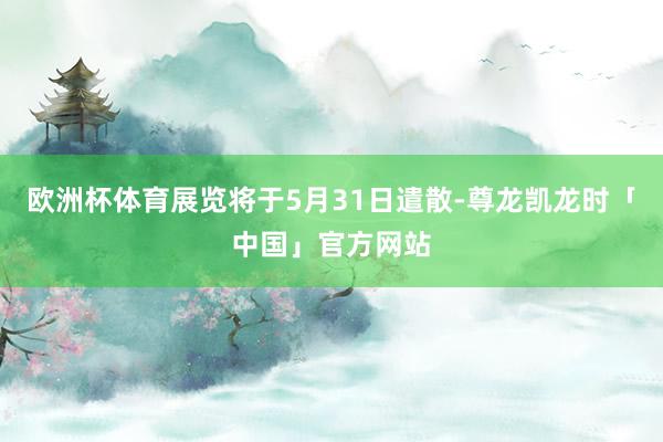 欧洲杯体育展览将于5月31日遣散-尊龙凯龙时「中国」官方网站