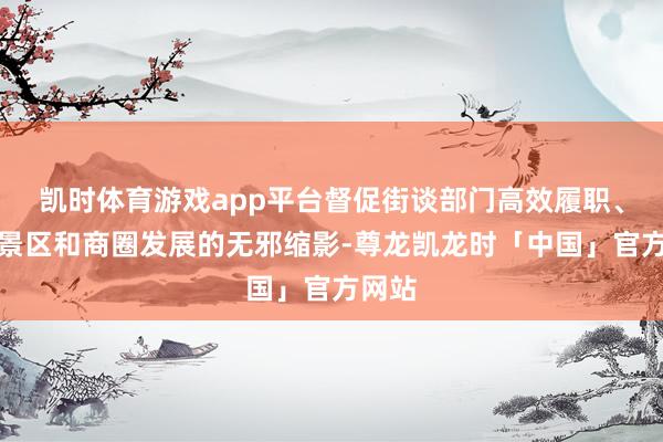 凯时体育游戏app平台督促街谈部门高效履职、护航景区和商圈发展的无邪缩影-尊龙凯龙时「中国」官方网站