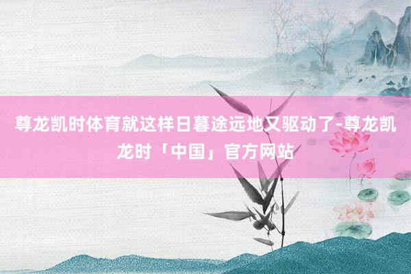 尊龙凯时体育就这样日暮途远地又驱动了-尊龙凯龙时「中国」官方网站
